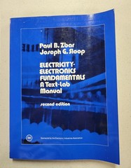 ELECTRICITY-ELECTRONICS FUNDAMENTALS MANUAL Zbar, Sloop (1977, Paper) VERY GOOD