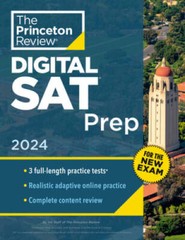 Princeton Review Digital SAT Prep, 2024: 3 Practice Tests Review Onli – GOOD