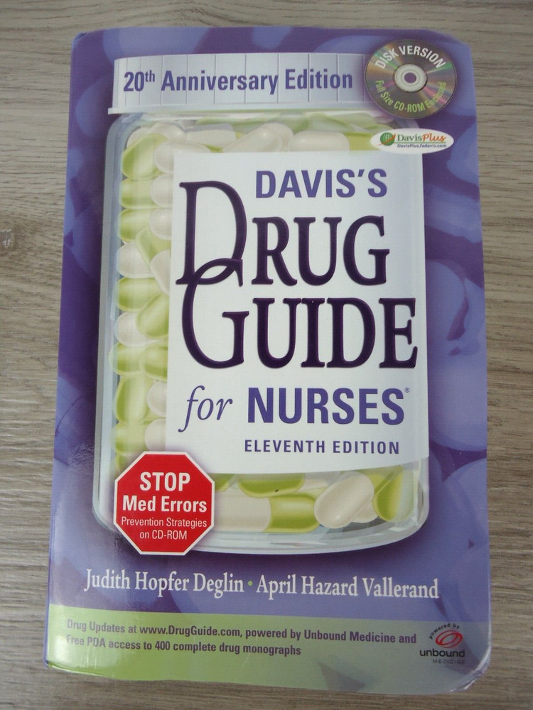 Davis’s Drug Guide for Nurses Eleventh Edition 2009 with CD PB 20th Anniversary