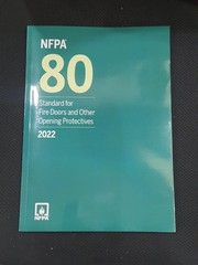 NFPA 80, Standard for Fire Doors and Other Opening Protectives, 2022 USA STOCK