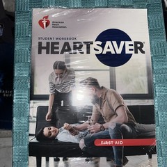 Heartsaver First Aid Student Workbook by American Heart Association (2021, Trade
