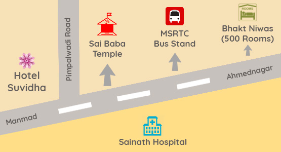 Hotel Suvidha Map